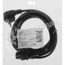 Кабель KingPrice KP-PC-Euro-C13-3m Евровилка IEC C13 3м черный