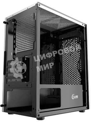 Корпус PowerCase Mistral Micro Z3W Mesh LED, Micro-Tower, белый