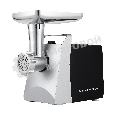 Мясорубка электрическая Zigmund & Shtain ZMG-054 серебристый, 2300 Вт, 2.5 кг/мин, реверс, защита от перегрузки, металлический лоток, насадки - 5