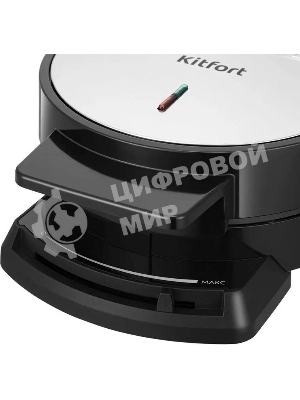 Вафельница Kitfort КТ-5616 1000Вт черный/серебристый