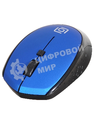 Мышь беспроводная Oklick 488MW синий/черный, 1600 dpi, радиоканал, USB, кнопки - 4