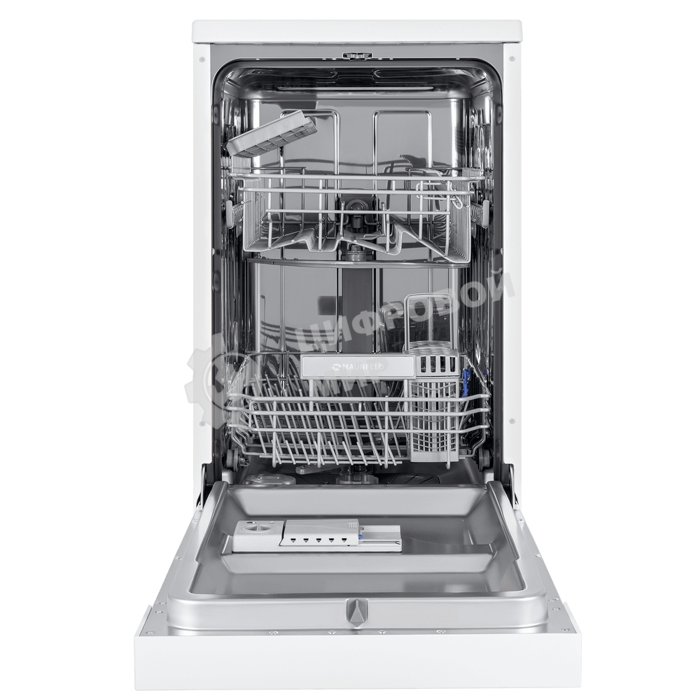 Посудомоечная машина Maunfeld MWF08S, белый, 44.8 см, 9 компл., 49 дБ, класс A+