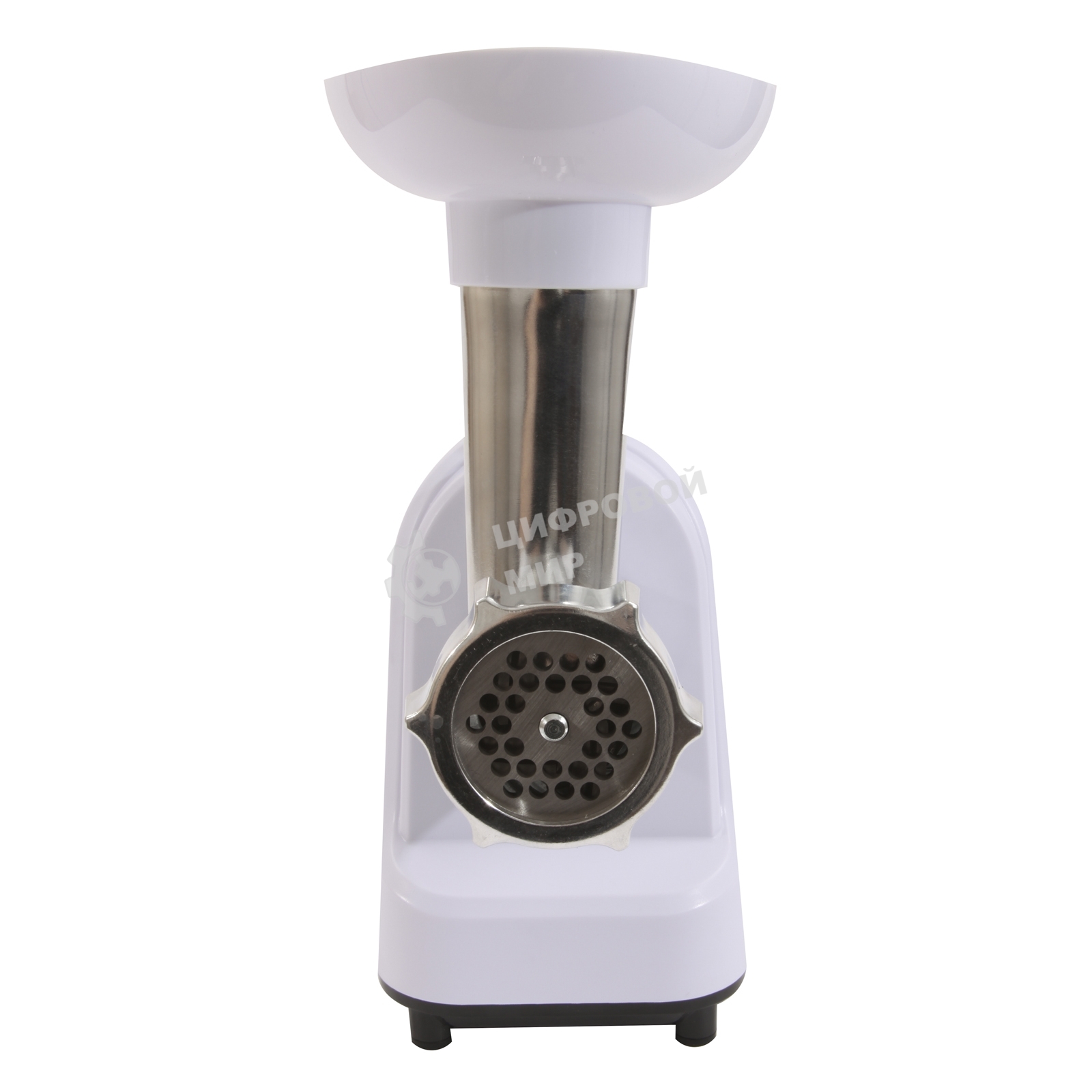 Мясорубка электрическая ECON ECO-1011MG белый, 1600 Вт, 1.8 кг/мин, реверс, защита от перегрузки, насадки - 3