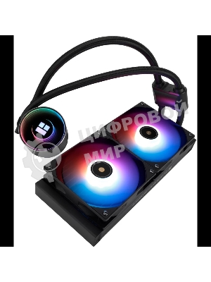 Водяное охлаждение для процессора Thermalright Frozen Notte 240 черный ARGB V2 (240мм, Black, ARGB/ Fans: 2x120мм, 72.37CFM, 27.7dBA, 2000RPM/ Pump height 54мм, 28dBA, 5300RPM, Rad thickness 27мм/ S: 1200, 1700, 1851, 2011, 2066, 115X, AM2, AM2+, AM3, AM3+, AM4, AM5, FM1, FM2, FM2+)
