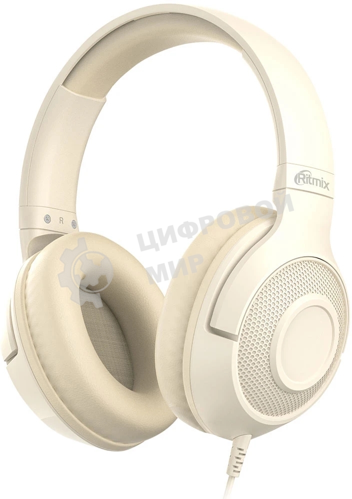 Проводные наушники Ritmix RH-544TV бежевый, накладные, Jack 3.5 мм