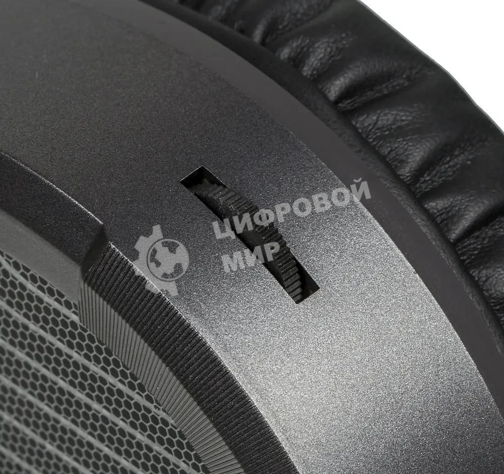 Гарнитура проводная с микрофоном A4Tech G530 черный/серый 1.8м мониторы оголовье