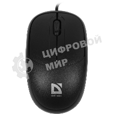 Мышь проводная Defender Datum MS-980 черный, 1000 dpi, USB, кнопки - 3