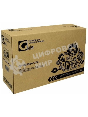 Картридж лазерный GalaPrint GP-CE255A/724 черный (6000 стр.) для HP LJ P3010/3015d/3015dn/3015n/3015x/3016/MFP M525/Canon LBP6750dn/6780x