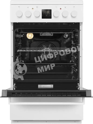 Плита электрическая Maunfeld MEC57CW08TD белый, конфорок 4 шт, духовка 59 л, 50 см x 85 см x 60 см