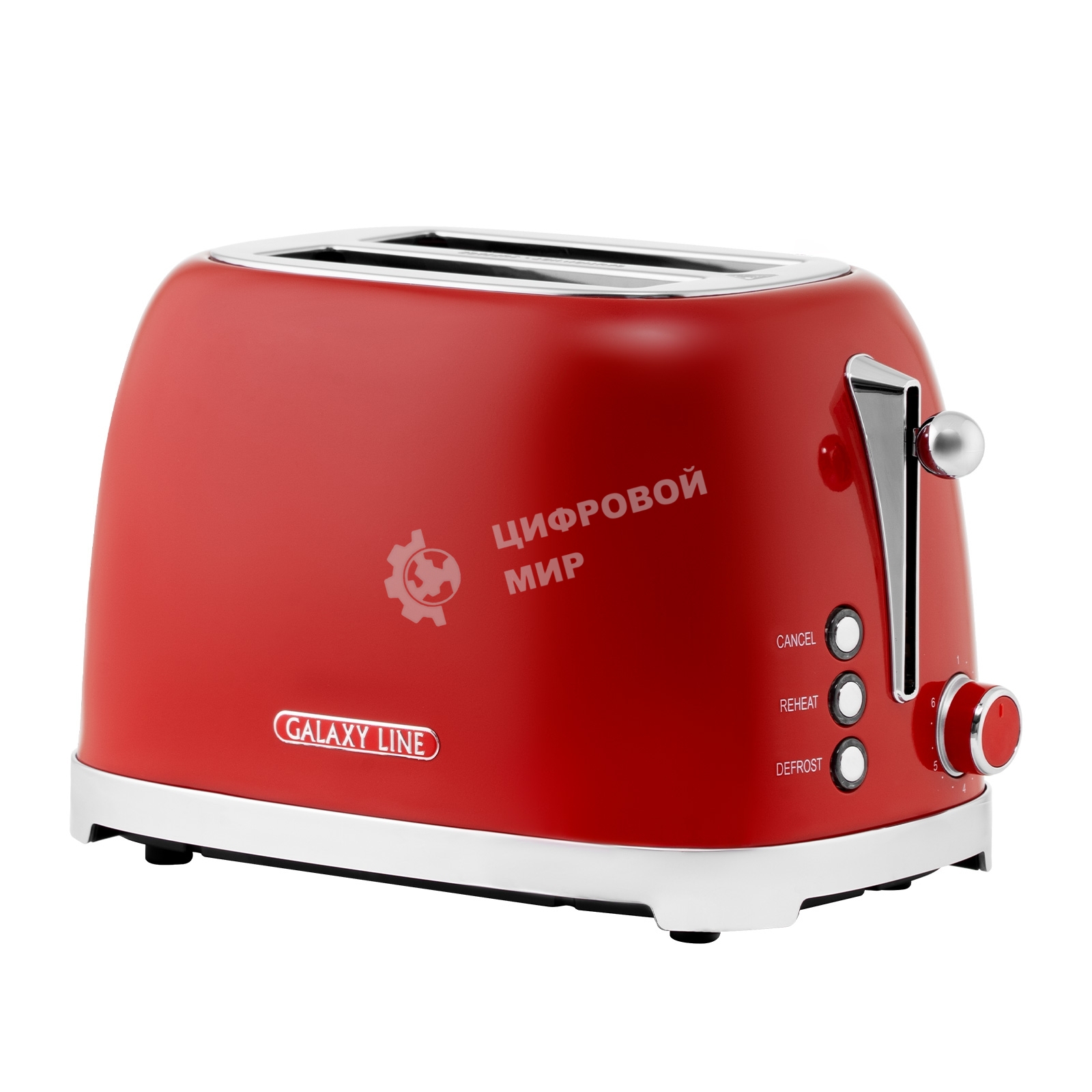 Тостер Galaxy Line GL 2919 900 Вт, красный