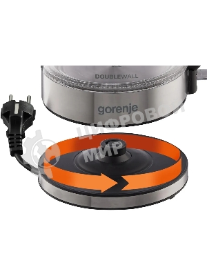 Чайник электрический Gorenje K17GDW 743902 черный