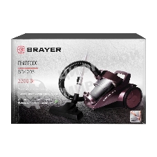 Пылесос BRAYER BR4205 коричневый, 420/2200 Вт, уборка сухая, пылесборник контейнер, 4 л