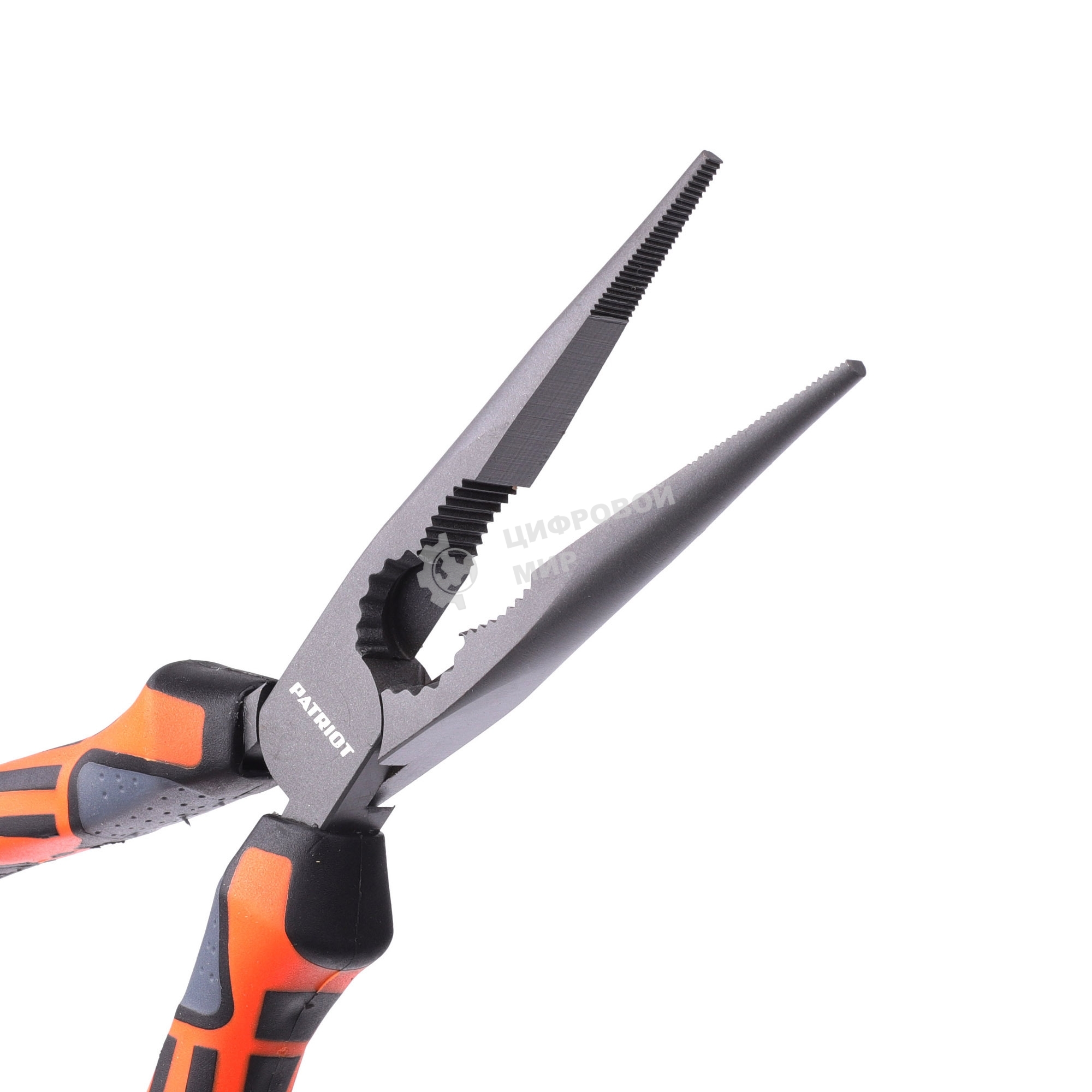 Длинногубцы PATRIOT PLN 205, Cr-V, TPR-рукоятка, 205мм