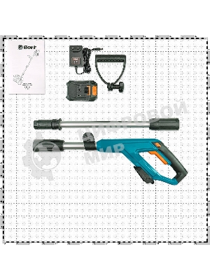 Снегоуборщик аккумуляторный Bort BSF-31 (АКБ и ЗУ в комплекте) (АКБ 18V Li-Ion, Ширина захвата 30 см, Высота захвата 15 см, Дальность выброса 0,5 м Вес 4 кг, 1х 4А·ч)
