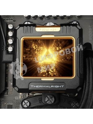 Система жидкостного охлаждения Thermalright Frozen Warframe 360 ARGB Soc-AM5/AM4/1200/1700/1851 черный 4-pin 29.8dB Al LCD Ret (F-WFRAME-360-BL-ARGB)