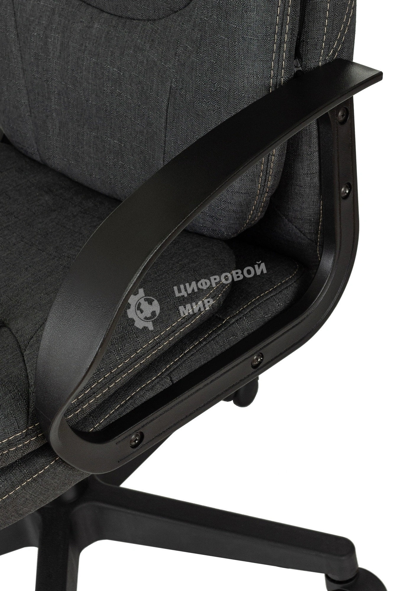 Кресло руководителя Бюрократ CH-868LT Bahama серый, крестовина пластик