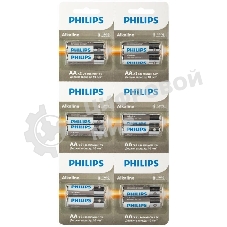Элемент питания алкалиновый AA/LR6 1.5В Entry отрывной набор (блист. 12шт) Philips Б0064636