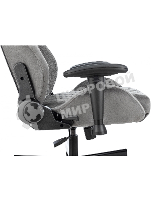 Кресло Knight Outrider серый, ткань, 120 кг, механизм качания