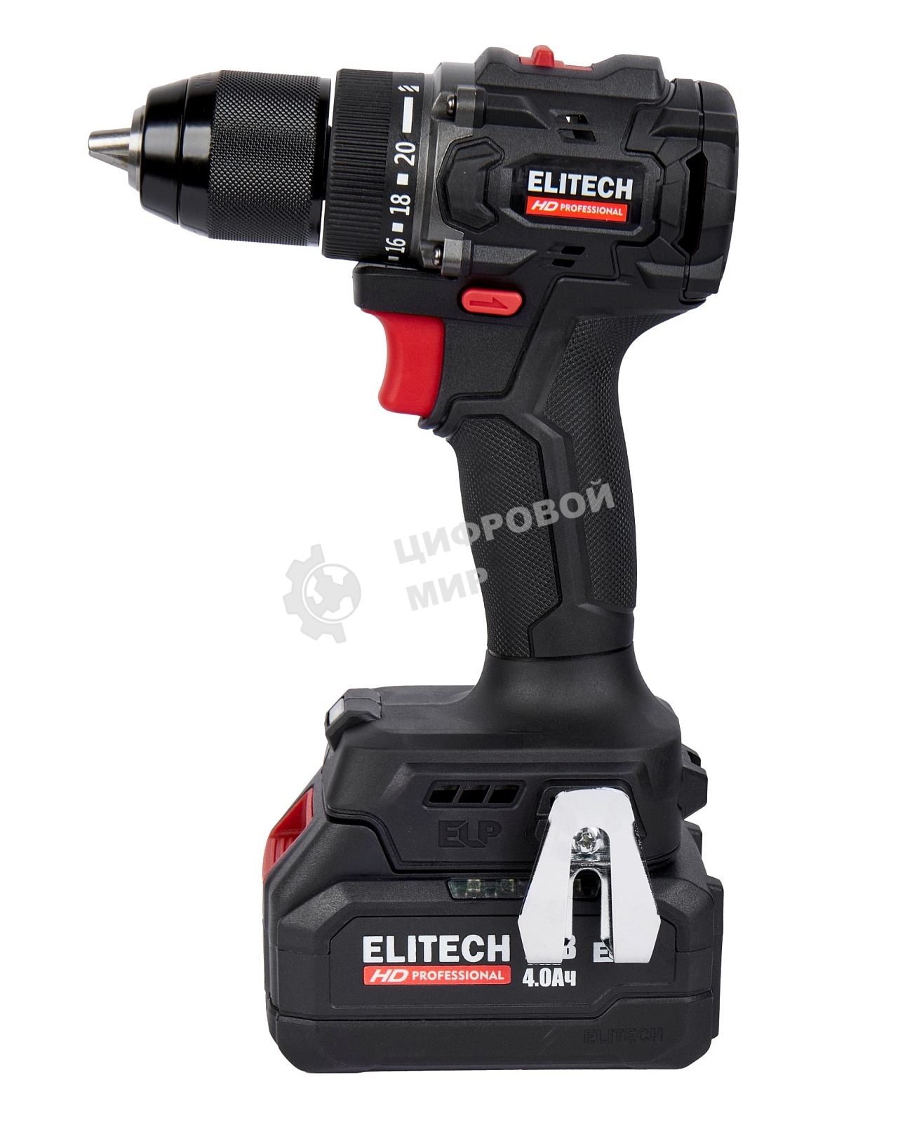 Дрель-шуруповерт аккумуляторная Elitech CD 20SL2 (E2201.040.02) 80Вт аккум. патрон:быстрозажимной (кейс в комплекте) (205718)