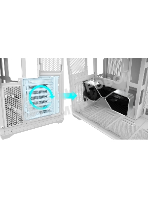 Корпус без блока питания Raijintek ATREUS BT7, Midi-Tower, TG, 7x120мм ARGB, 2xUSB-A 3.0 + 1xUSB Type-C , E-ATX, ATX, mATX, mITX White