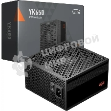 Блок питания PcCooler P5-YK650-B1F ATX 650W 80 PLUS Bronze, (20+4pin) APFC 135мм fan 6xSATA Cab Manag RTL