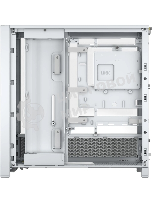 Компьютерный корпус без блока питания Corsair Frame 4000D, Midi-Tower, TG, no fan, 2xUSB-A 3.2, 1xUSB 3.2 Type-C, E-ATX, ATX, mATX, mITX White