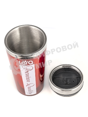 Термокружка Lara LR04-32 500 мл, высота 18 см, диаметр 8 см, стальная внутренняя поверхность