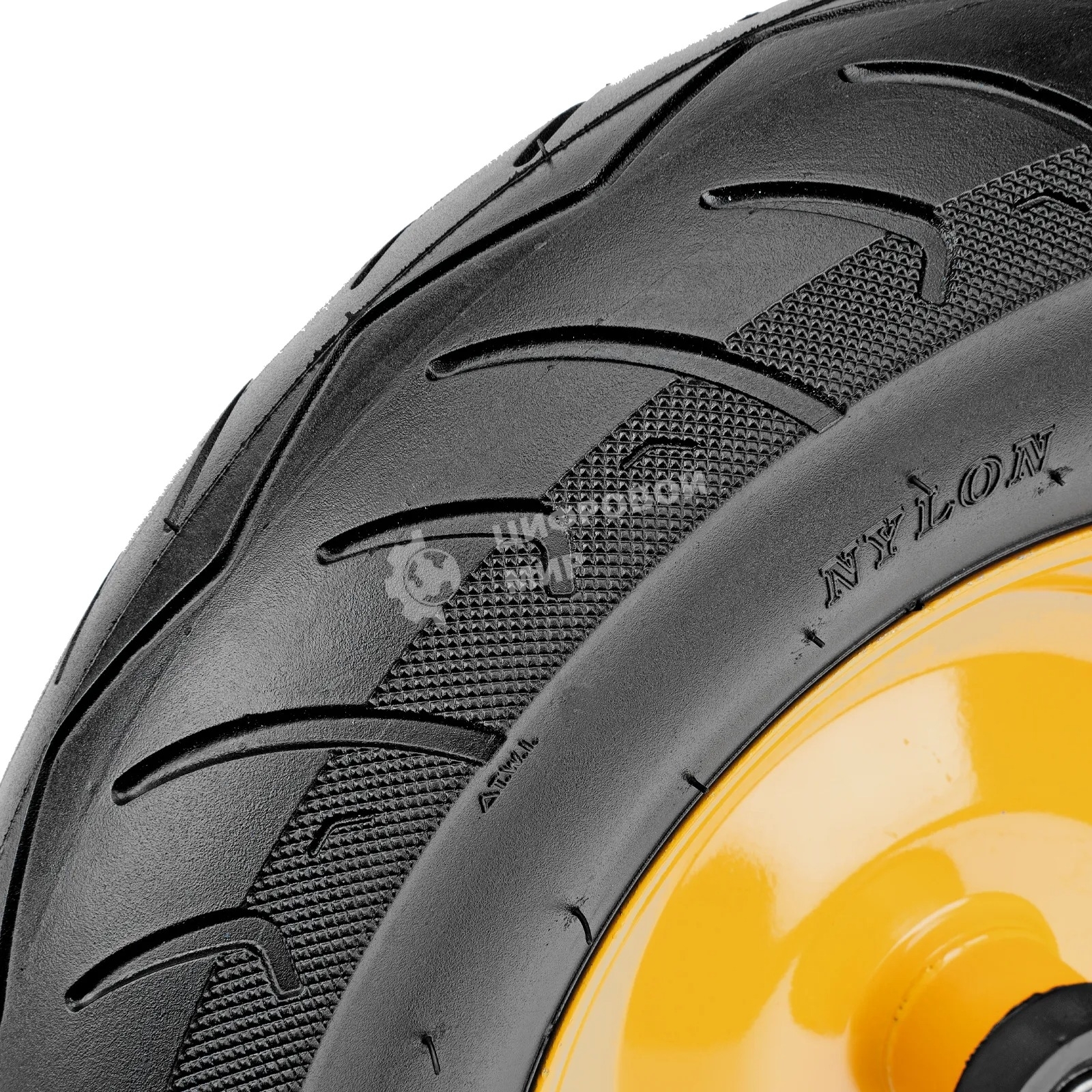 Колесо пневматическое бескамерное Denzel 16х4.00-8 D410мм, d20мм, длина оси 104мм