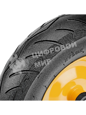 Колесо пневматическое бескамерное Denzel 16х4.00-8 D410мм, d20мм, длина оси 104мм