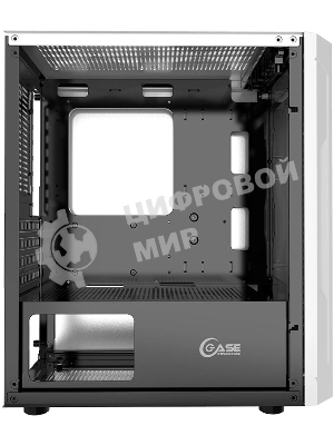 Корпус PowerCase Mistral Micro Z3W Mesh LED, Micro-Tower, белый