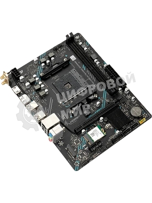 Материнская плата Maxsun B450M GAMING WIFI, AM4, AMD B450, 2xDDR4 (до 64 ГБ), 2xSATA, 1xM.2 (PCIe 3.0 x4), 1xPCIe 3.0 x16, 1xPCIe 3.0 x1, 1xHDMI, 1xDP, 1x1Gb LAN, Wi-Fi 5, Bluetooth 4.2, 4xUSB-A 5Gbps, 2xUSB-A 2.0, 3x3.5 мм, 7.1, mATX