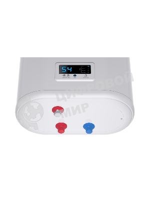Водонагреватель Thermex Flat Plus IF 50V (PRO) накопительный электрический 50 л потребляемая мощность 2 кВт (220 В) электронное управление магниевый анод (2 шт.) вертикальный монтаж на стену с нижней подводкой (½') максимальная температура нагрева воды до 75 °С Размеры (ШxВxГ) 452x865x239 мм системы защиты: УЗО, от перегрева, замерзания, предохранительный клапан функции: дисплей, индикатор включения, индикатор нагрева, термометр, самодиагностика, ограничение температуры нагрева, ускоренный нагрев