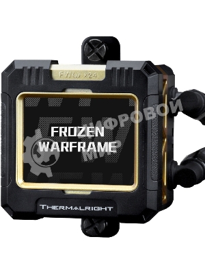 Система жидкостного охлаждения Thermalright Frozen Warframe 360 ARGB Soc-AM5/AM4/1200/1700/1851 черный 4-pin 29.8dB Al LCD Ret (F-WFRAME-360-BL-ARGB)