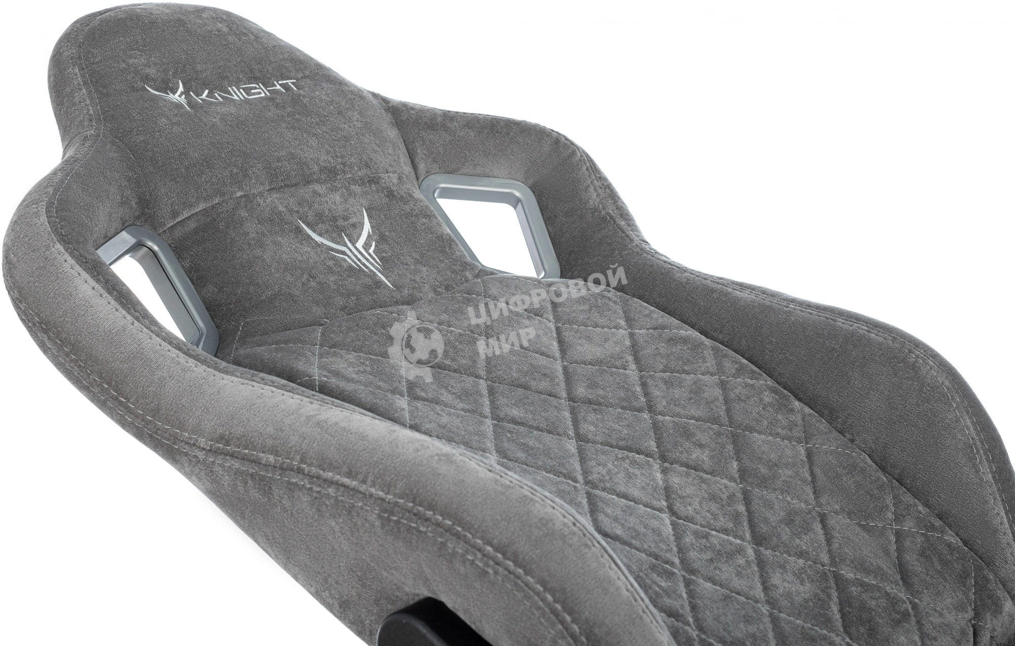 Кресло игровое Knight Outrider серый Light-19 крестов. металл