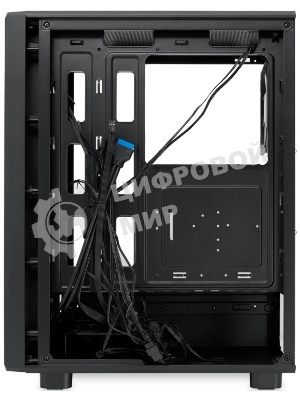 Компьютерный корпус HSPD M510, Mesh Mid Tower, черный, TG, 0.5 SPCC, 4x120мм ARGB ATX, mATX, mITX 180/280/160мм 1x2.5