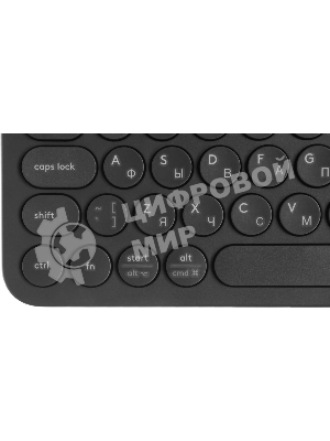 Клавиатура беспроводная Logitech K380 Multi-Device Bluetooth (920-007584) темно- серый- (заводская гравировка)