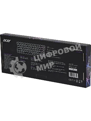 Клавиатура проводная Acer OKW302 (ZL.KBDCC.01C), USB, серебристый