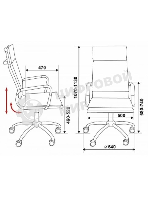 Кресло Бюрократ CH-993/brown коричневый, экокожа