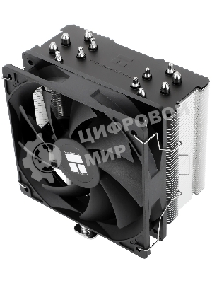 Кулер для процессора Thermalright Burst Assassin 120 SE черный/серебристый (4-pin PWM, 148мм, Al/Cu, 6x6мм, 1x120мм, 66.17CFM, 25.6dBA, 1550RPM, S: 1851/1700/1200/115X, AM5/AM4)