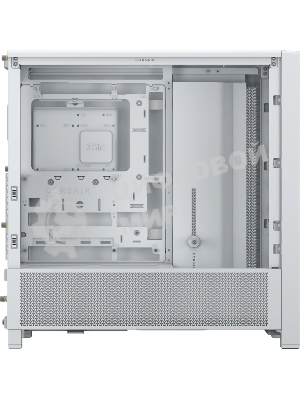 Компьютерный корпус без блока питания Corsair Frame 4000D, Midi-Tower, TG, no fan, 2xUSB-A 3.2, 1xUSB 3.2 Type-C, E-ATX, ATX, mATX, mITX White