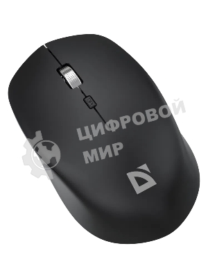 Мышь беспроводная Defender Velvet MB-406 черный, 1600 dpi, радиоканал, Bluetooth, USB, кнопки - 4