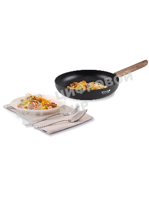 Сковорода Rondell Maple RDA-1937 круглая 24 см, покрытие: SilkWare ручка несъемная (без крышки) черный