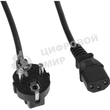 Кабель KingPrice KP-PC-Euro-C13-3m Евровилка IEC C13 3м черный