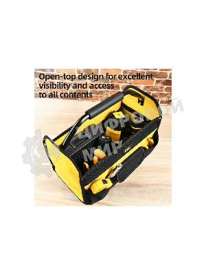 Сумка для инструментов каркасная с жестким пластиковым дном Deli DL586111 7 карманов, без плечевого ремня, ткань Оксфорд 600D