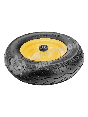 Колесо пневматическое бескамерное Denzel 16х4.00-8 D410мм, d20мм, длина оси 104мм
