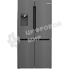 Холодильник Bosch Serie 6 KFI96AXEA антрацит трехкамерный 375/199л морозилка снизу, No Frost