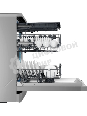 Посудомоечная машина Haier HDWE15-58CS2RU, серебристый, 59.8 см, 15 компл., сушка конденсационная, 49 дБ, класс A