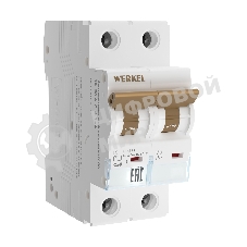 Автоматический выключатель Werkel 2P  50 A  C  4,5 кА W902P504