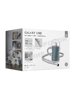 Пароочиститель Galaxy Line GL6271 зеленый/белый, ручной, 1200 Вт, 25 г/мин, 300 мл