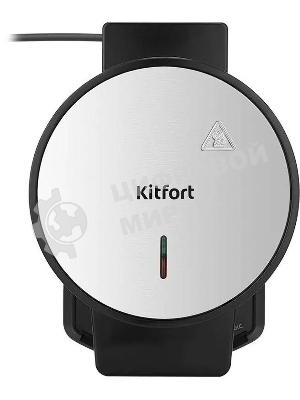 Вафельница Kitfort КТ-5616 1000Вт черный/серебристый